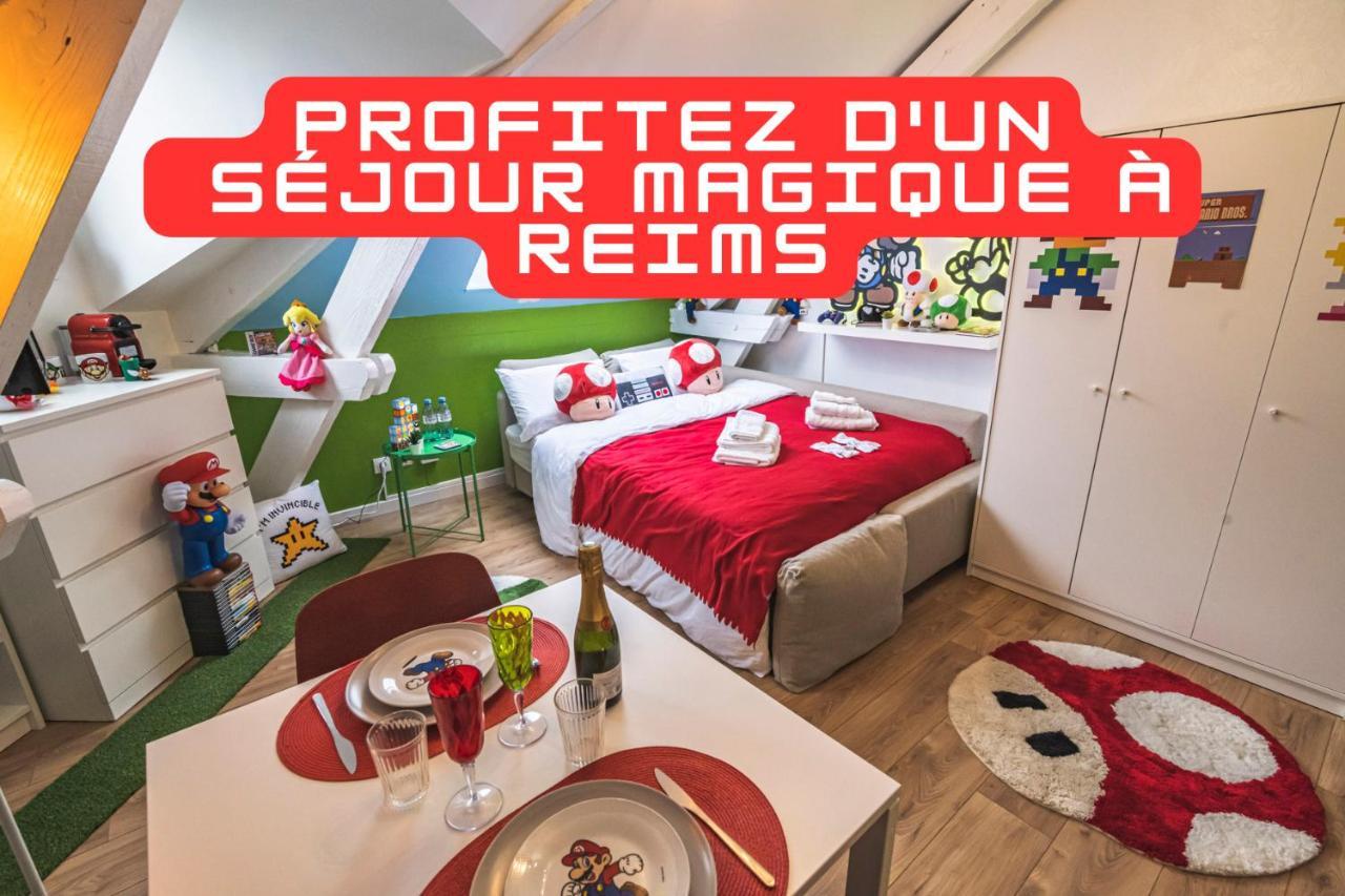 Explorereims - Studio Magique Proche Gare Et Centre Екстер'єр фото